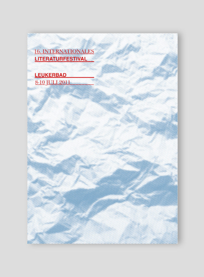 Programme festival de littérature de loëche-les-bains, leukerbad, graphic design, création chloé genet, chloegenet.ch