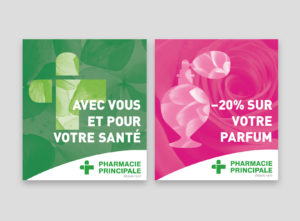 Affiche pharmacie principale, bâches, chloé genet